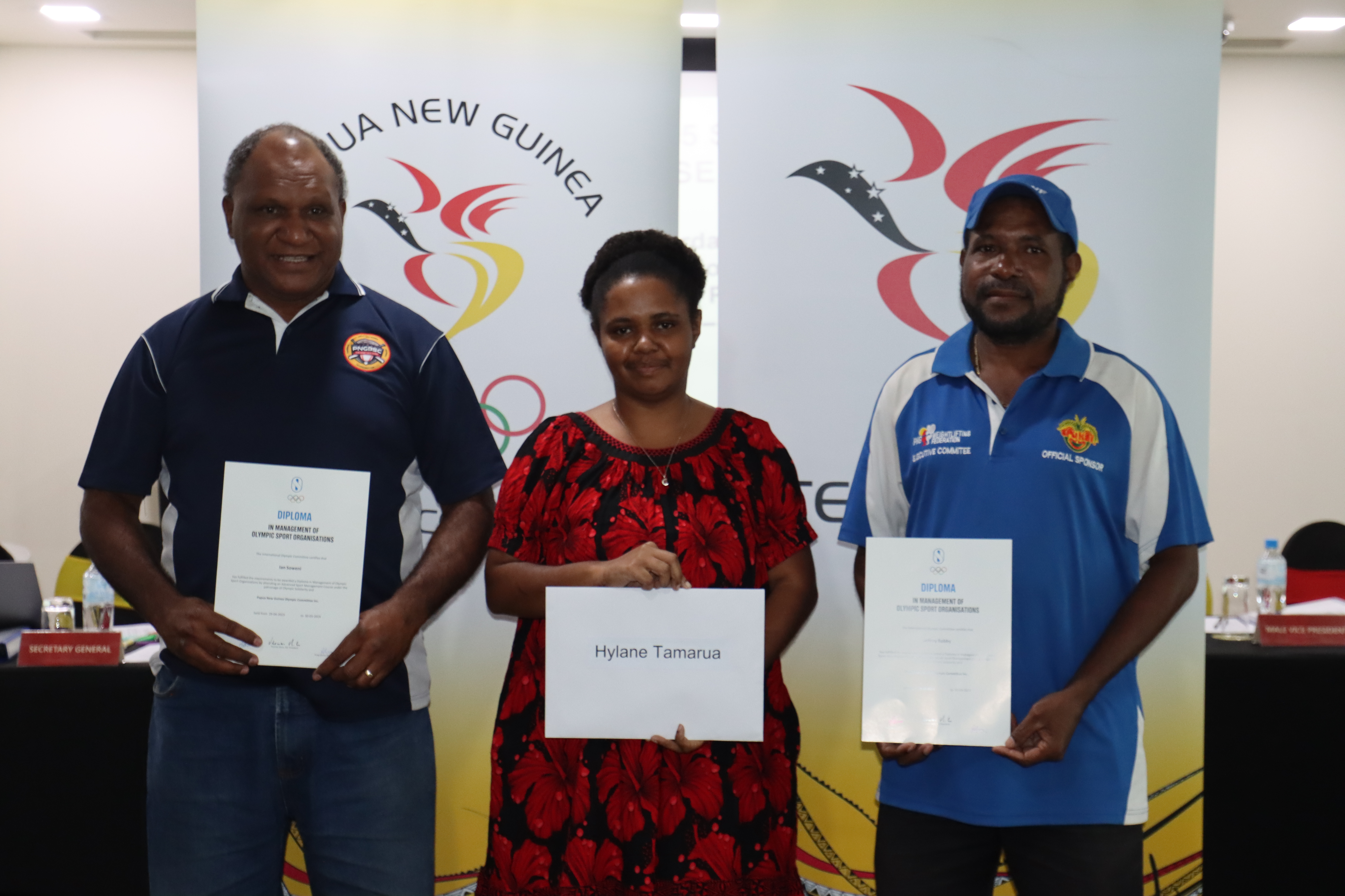 PNGOC Congratulates PNG MOSO 3 Recipients